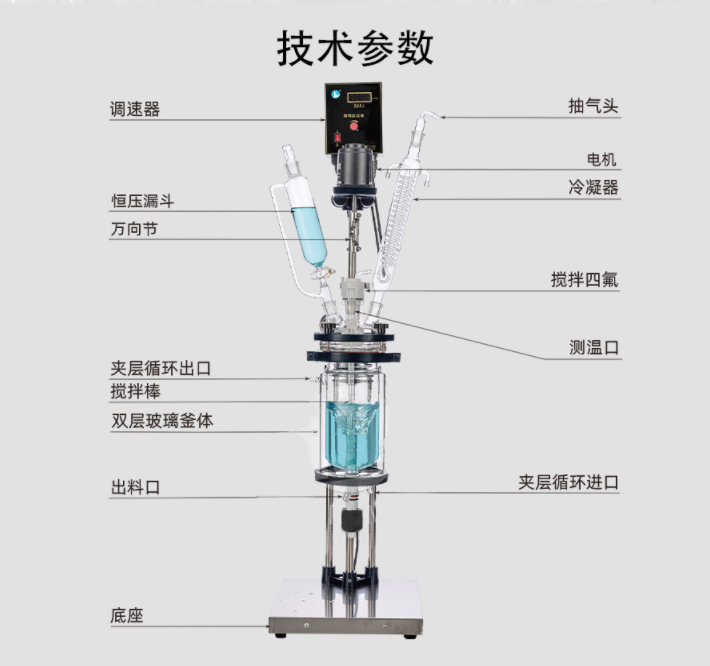 國產(chǎn)雙層玻璃反應(yīng)釜，如何選購玻璃反應(yīng)釜？